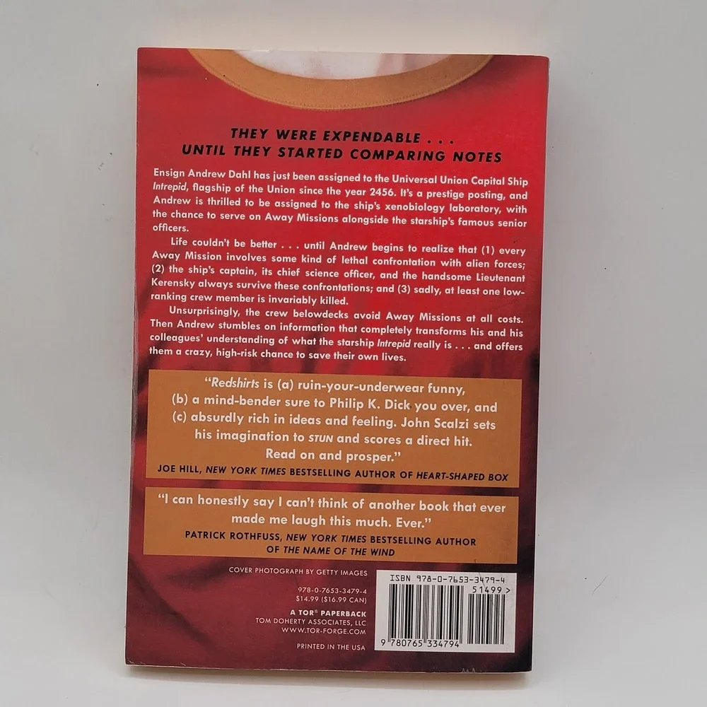 John Scalzi Redshirts Paperback First Edition‎ Hugo Award Winner Good